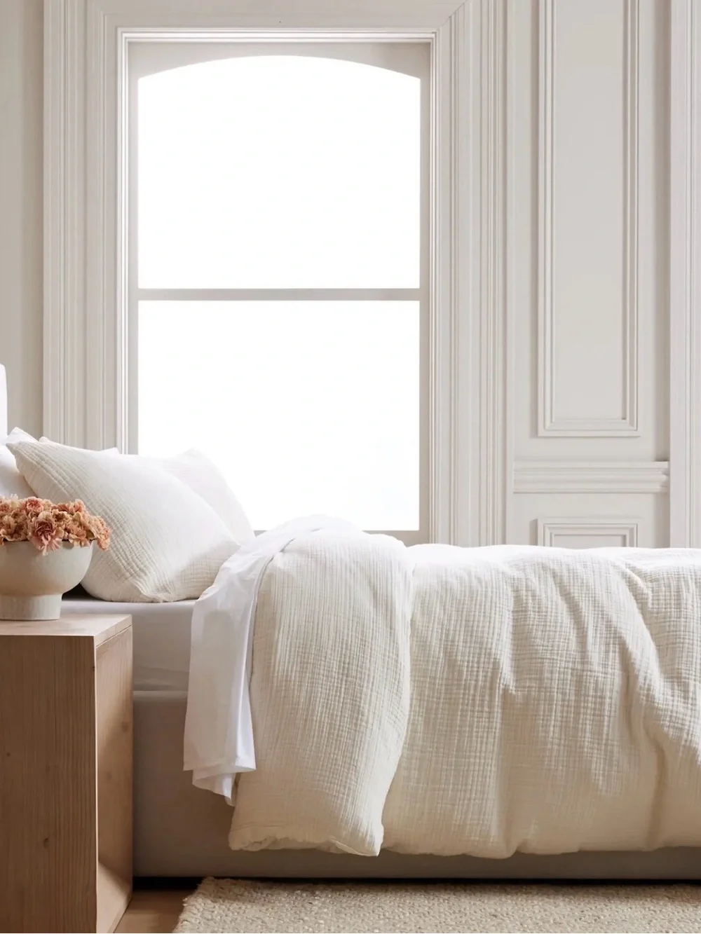 Quince Airy Gauze 100% Organic Cotton Mist Dream Quilt - Retail $150